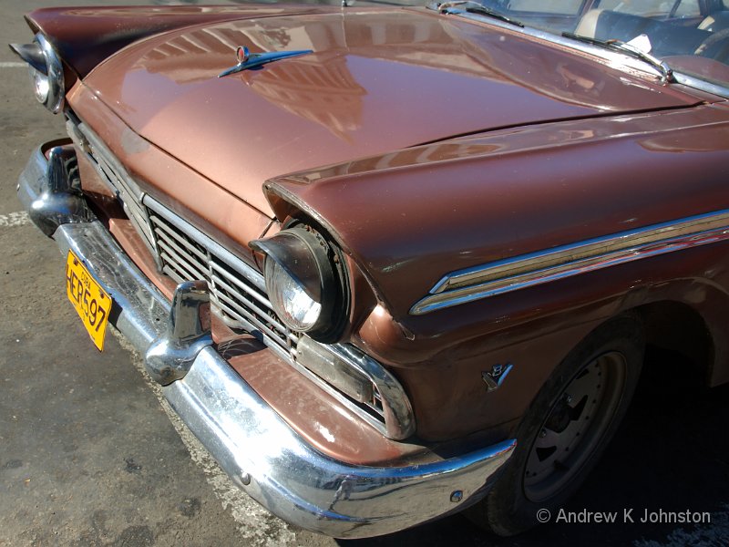 1110_7D_2740-2 HDR.jpg - The Capitolio, Havana, reflected in the bonnet of an old car